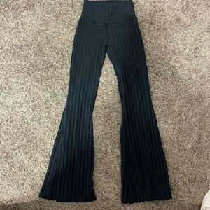 Aerie striped flare leggings